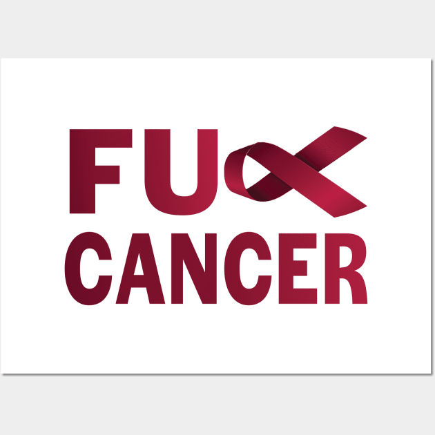 Fuck Cancer Wall Art by treszure_chest